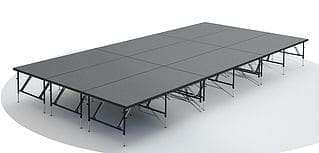 2m x 1m Stage Platform 60cm-80cm High - Intellistage